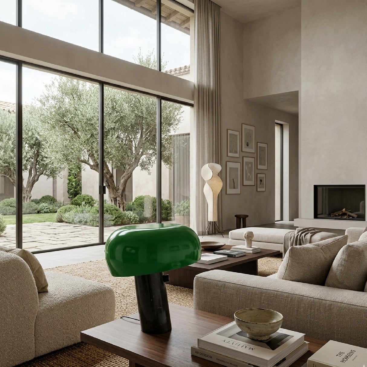 Modern European furniture - Marble Base Metal Table Lamp - www.oroa.com | Oroa.com
