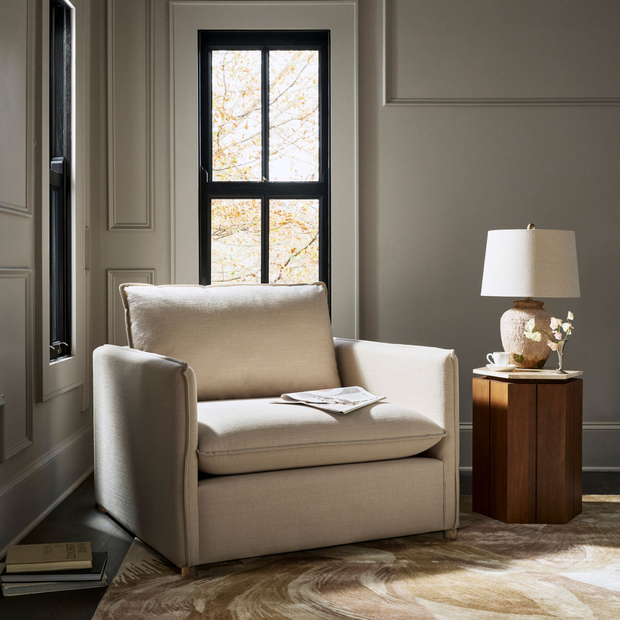 Painted Terracotta Accent Table Lamp | Oroa.com