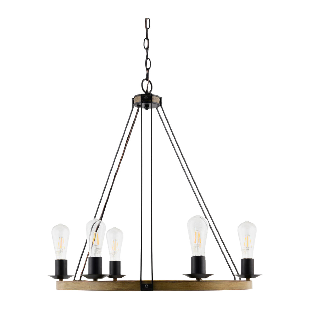 Modern European furniture - Copper Ring 5-Light Chandelier - www.oroa.com | Oroa.com