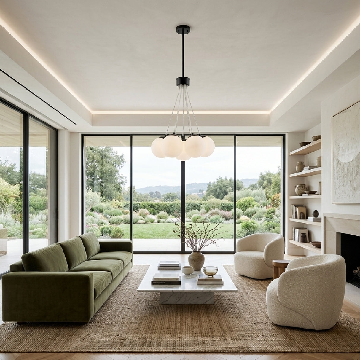 Glass Globes 7-Light Chandelier | Oroa.com