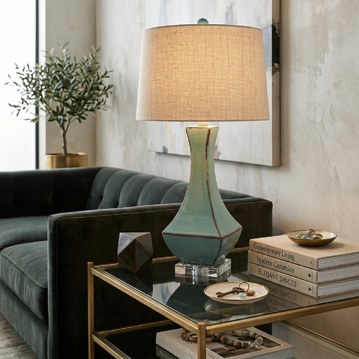 Silk-Inspired Shade Table Lamp | Oroa.com