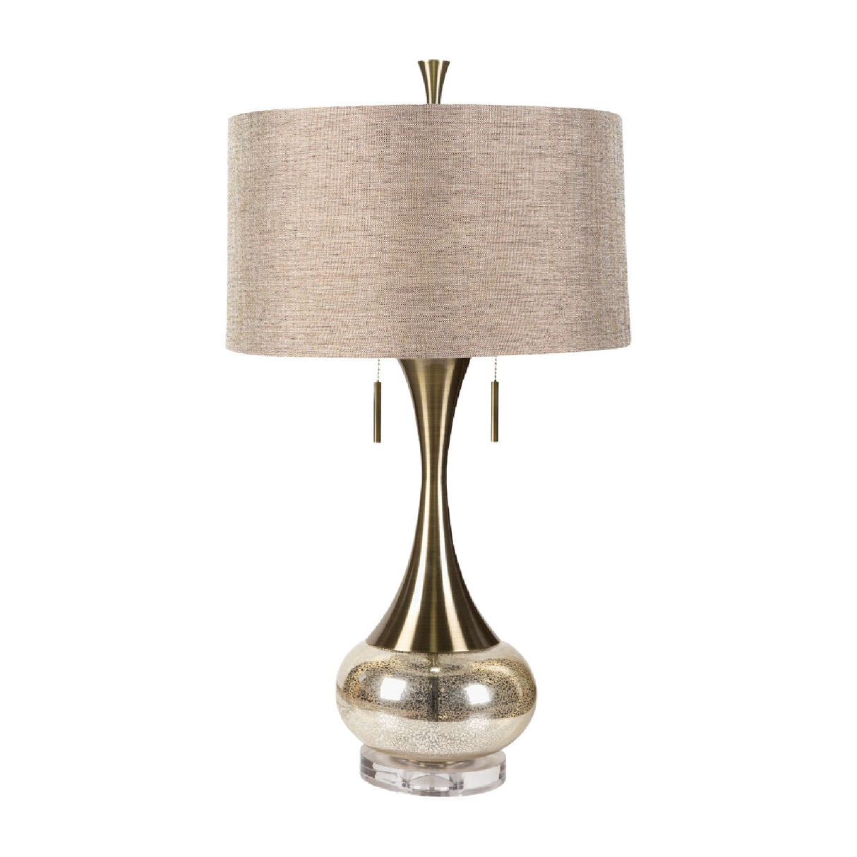 Modern European furniture - Crackle Gold Accent Table Lamp - www.oroa.com | Oroa.com
