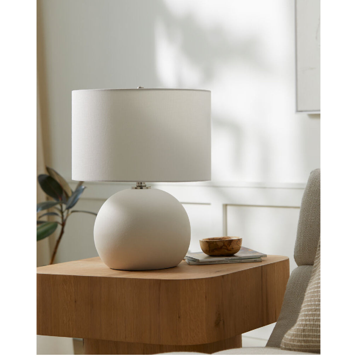 Modern European furniture - Ceramic Sphere Accent Table Lamp - www.oroa.com | Oroa.com