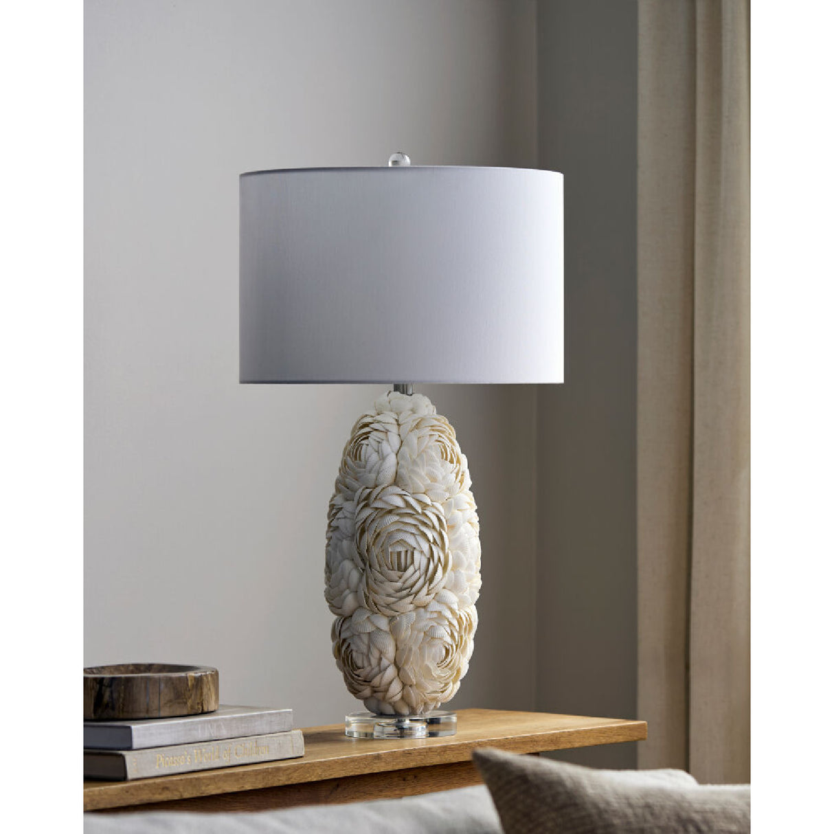 Modern European furniture - White Inlaid Shell Table Lamp - www.oroa.com | Oroa.com