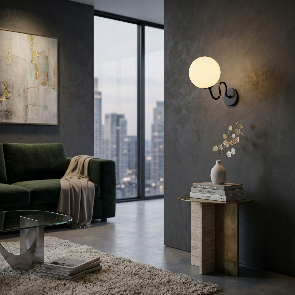 Modern European furniture - Wavy Iron Wall Lamp - www.oroa.com | Oroa.com