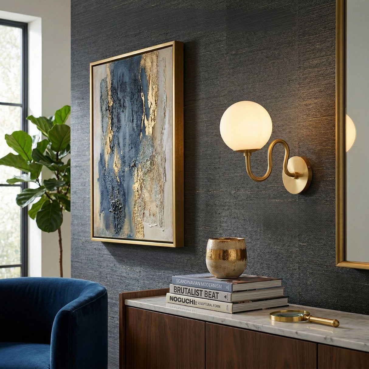 Modern European furniture - Wavy Iron Wall Lamp - www.oroa.com | Oroa.com