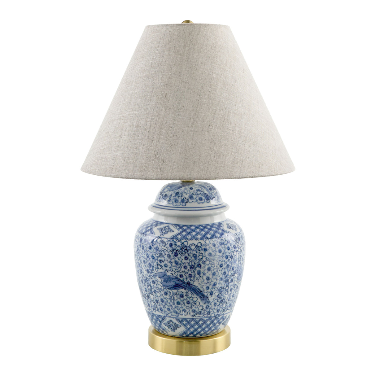 Modern European furniture - Floral Print Ceramic Table Lamp - www.oroa.com | Oroa.com
