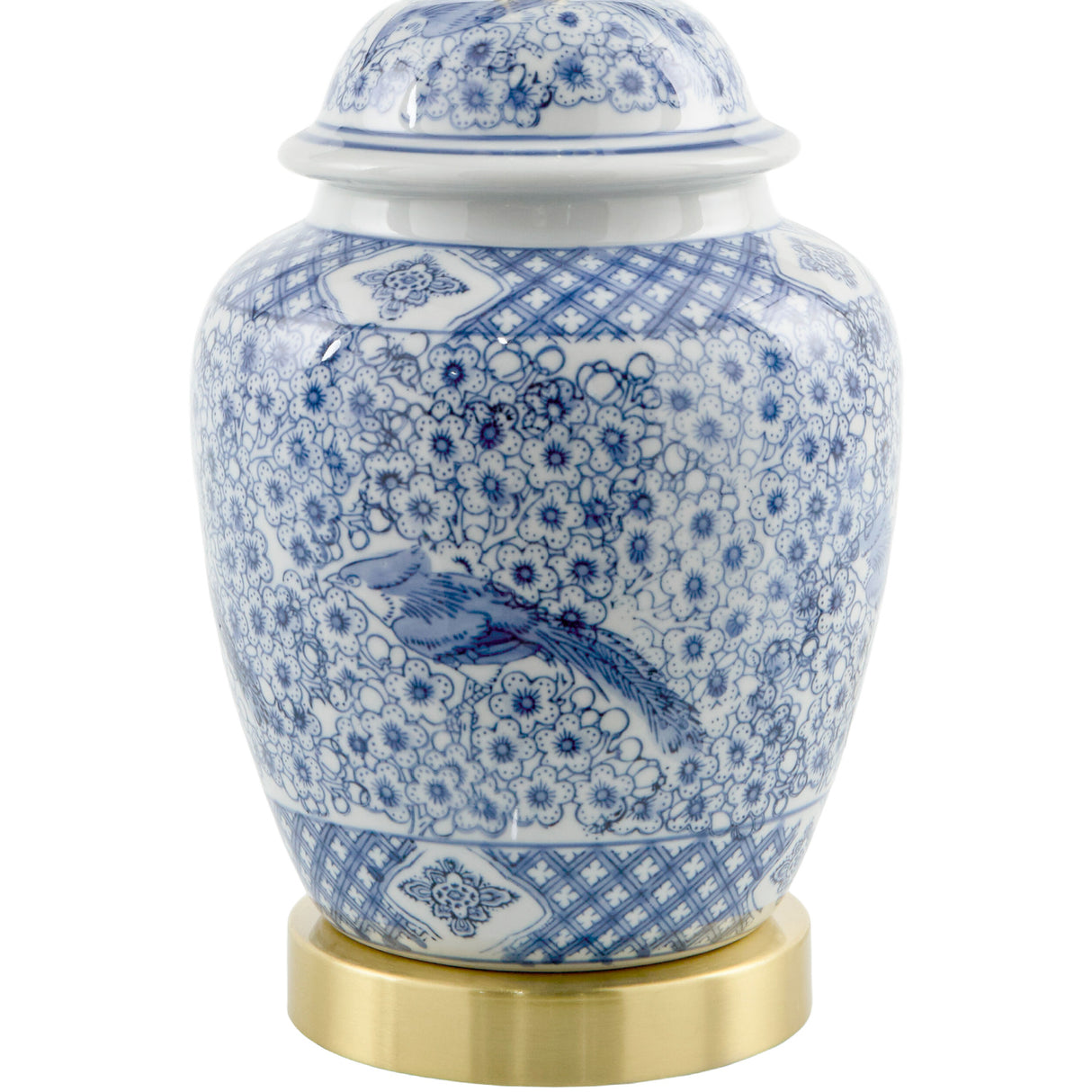 Modern European furniture - Floral Print Ceramic Table Lamp - www.oroa.com | Oroa.com