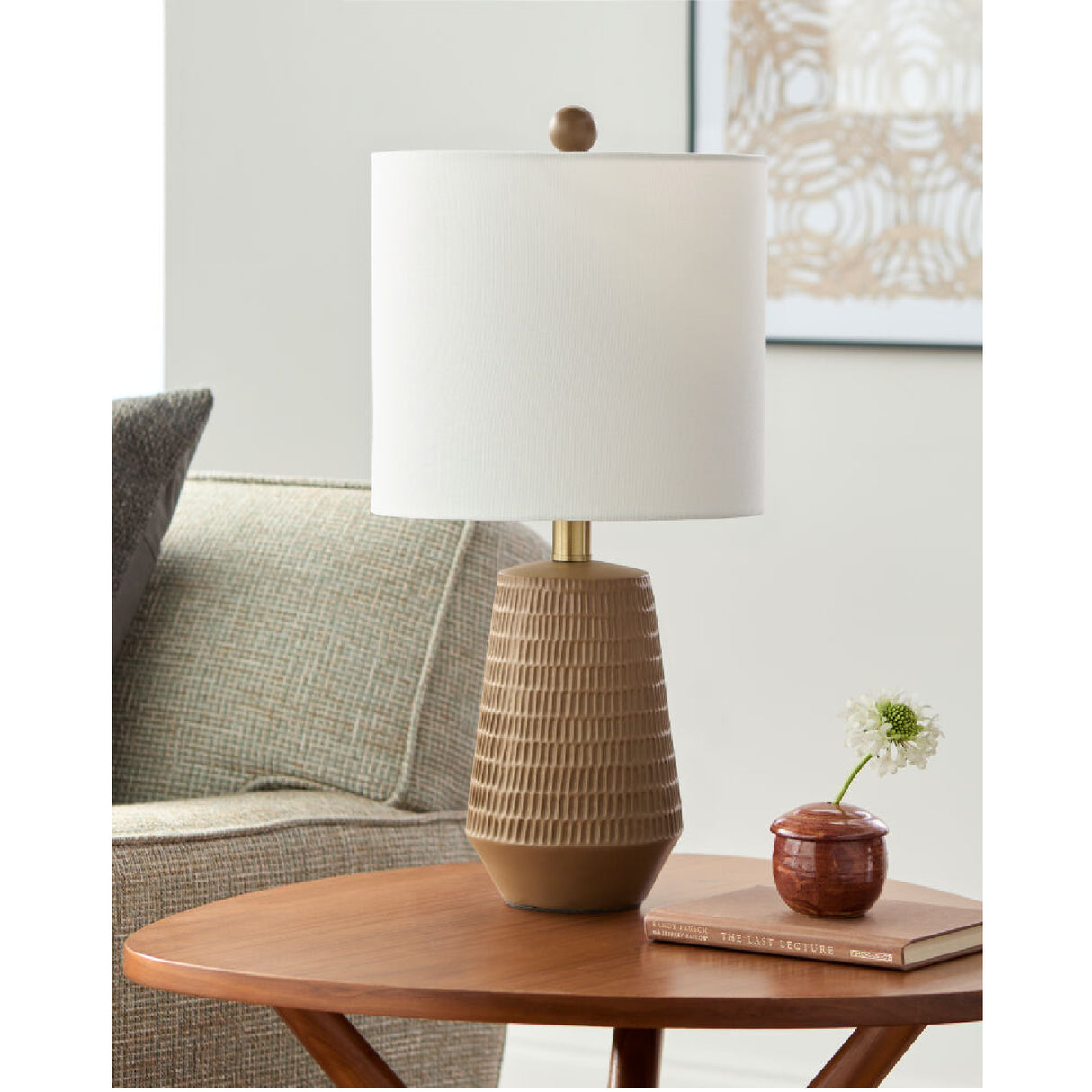 Modern European furniture - Organic-Carved Base Table Lamp - www.oroa.com | Oroa.com
