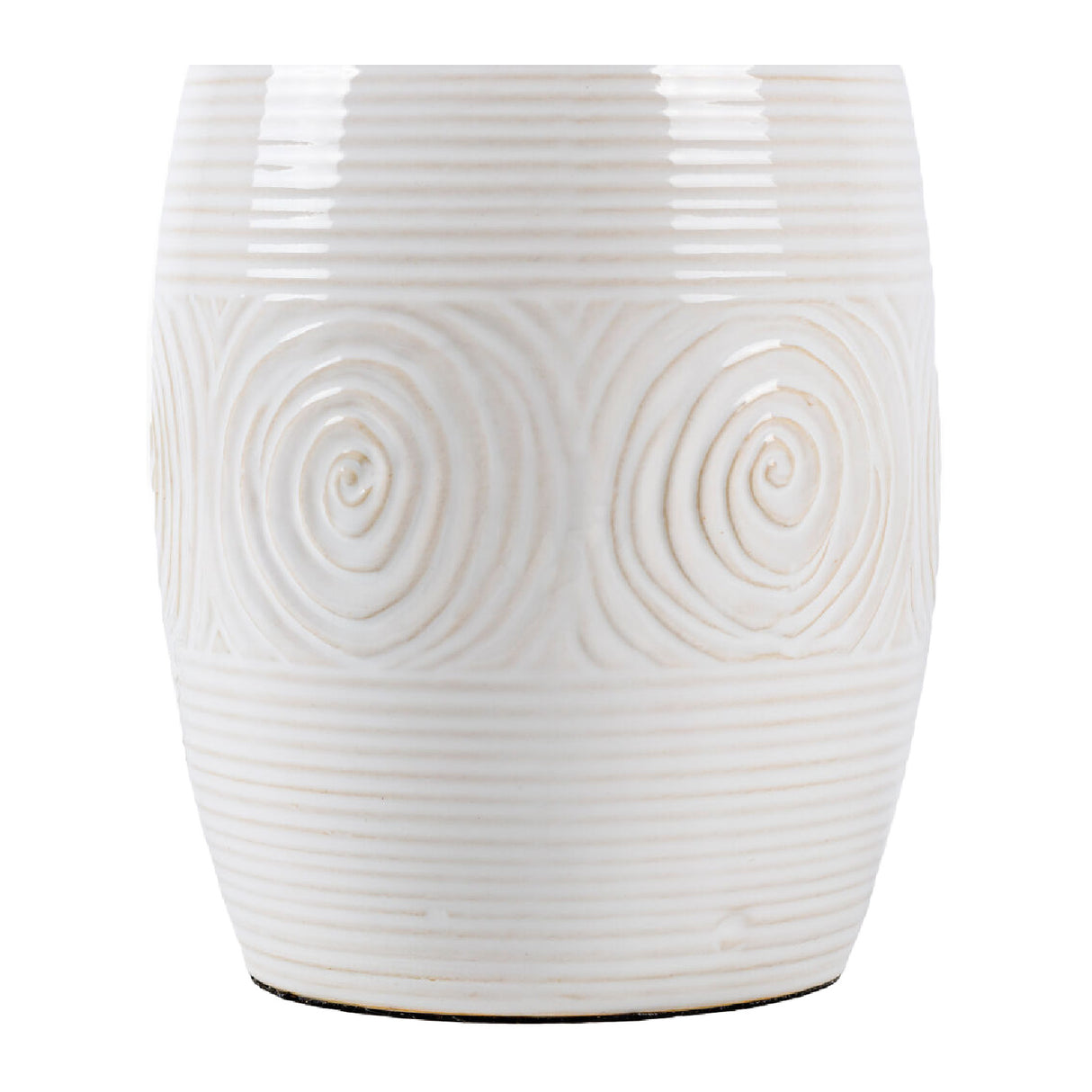 Modern European furniture - White Linen Ceramic Table Lamp - www.oroa.com | Oroa.com