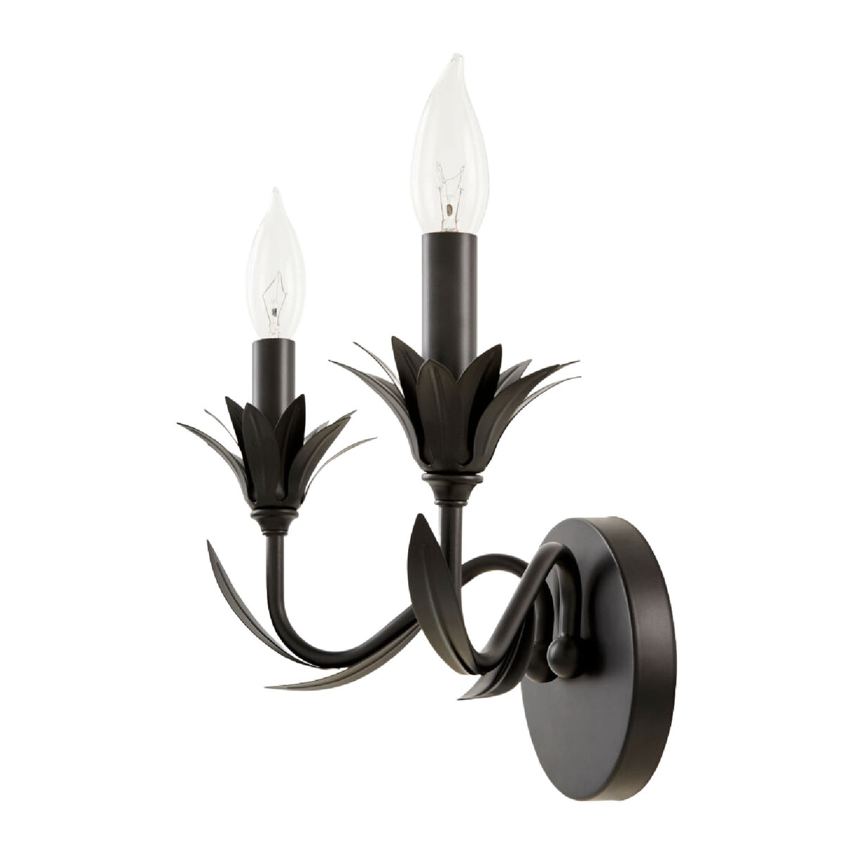 Modern European furniture - Black Floral Candelabra Wall Lamp - www.oroa.com | Oroa.com