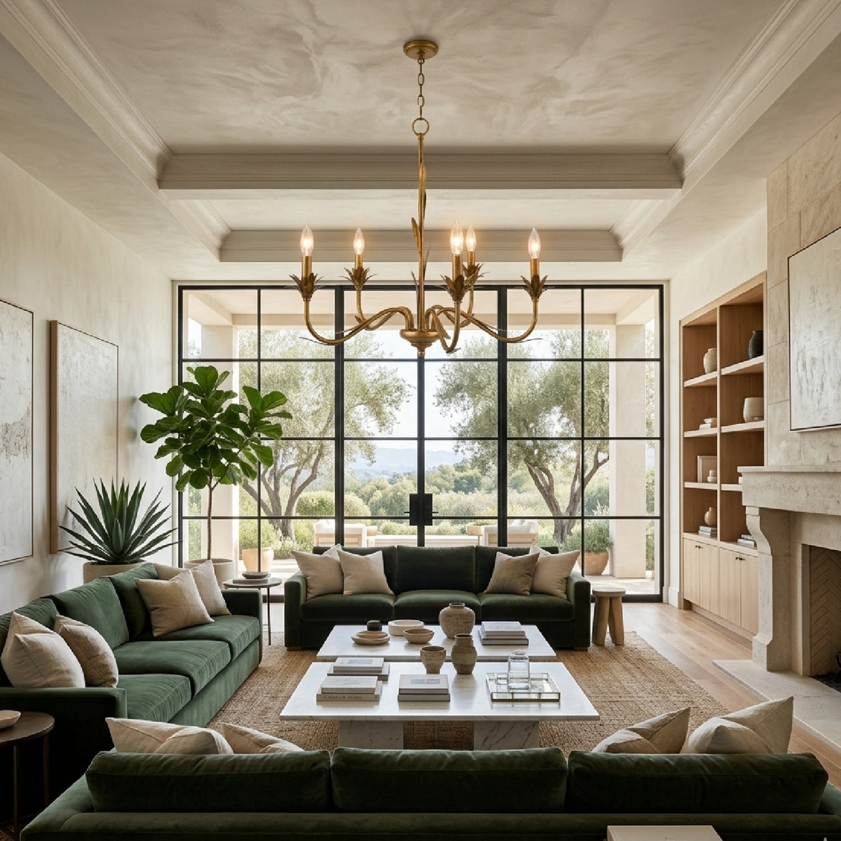 Modern European furniture - Flower-Inspired 5-Light Chandelier - www.oroa.com | Oroa.com