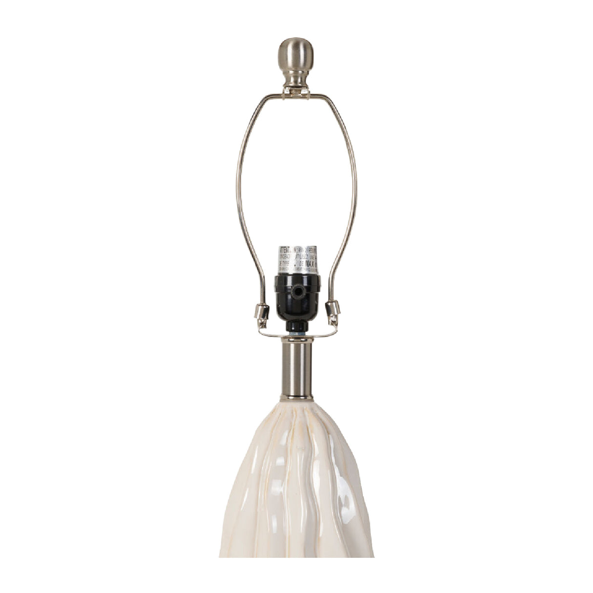 Modern European furniture - Wavy White Ceramic Table Lamp - www.oroa.com | Oroa.com