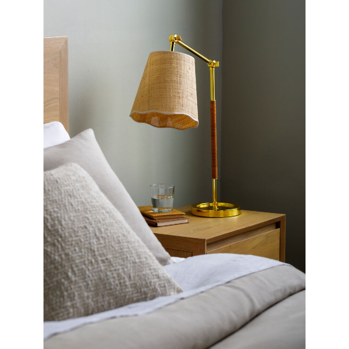 Modern European furniture - Beige Jute Adjustable Table Lamp - www.oroa.com | Oroa.com