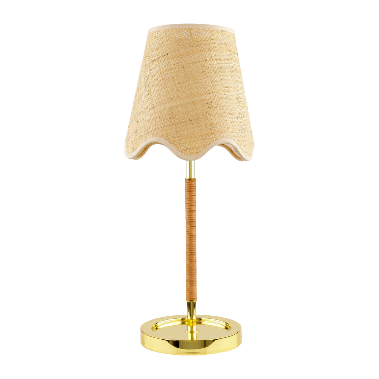 Modern European furniture - Scalloped Beige Jute Table Lamp - www.oroa.com | Oroa.com