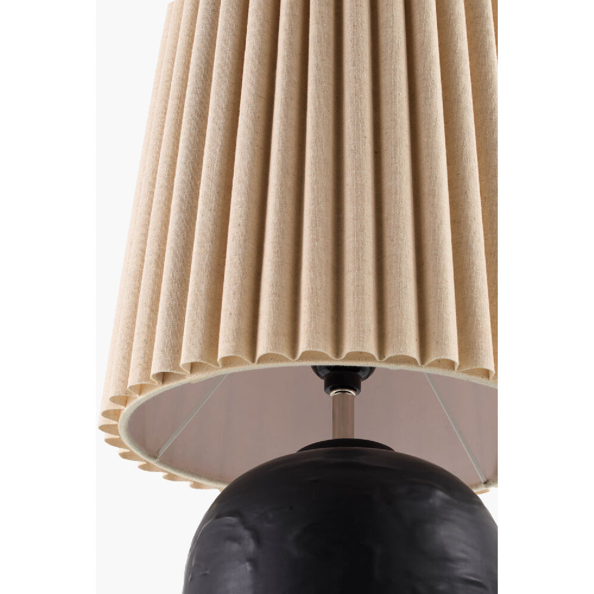 Modern European furniture - Pleated Linen Ceramic Table Lamps (2) - www.oroa.com | Oroa.com