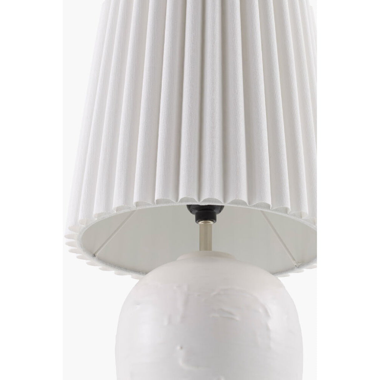 Modern European furniture - Pleated Linen Ceramic Table Lamps (2) - www.oroa.com | Oroa.com