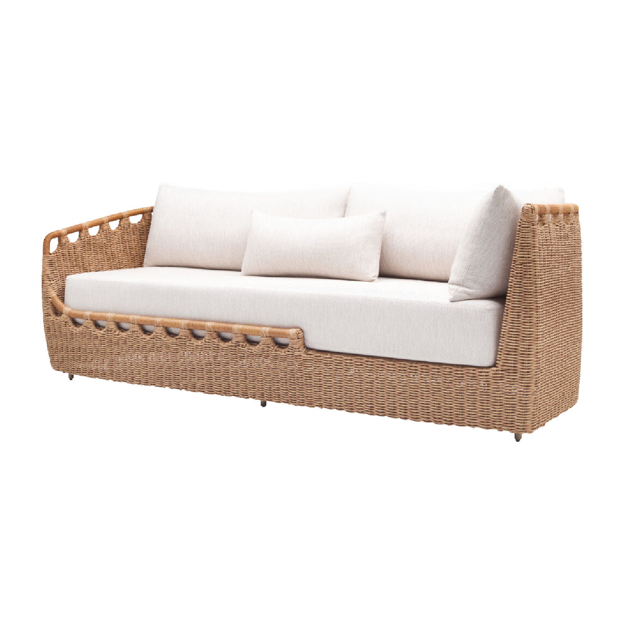 Modern European furniture - Hand-Woven Wicker Outdoor Sectional Sofa - www.oroa.com | Oroa.com