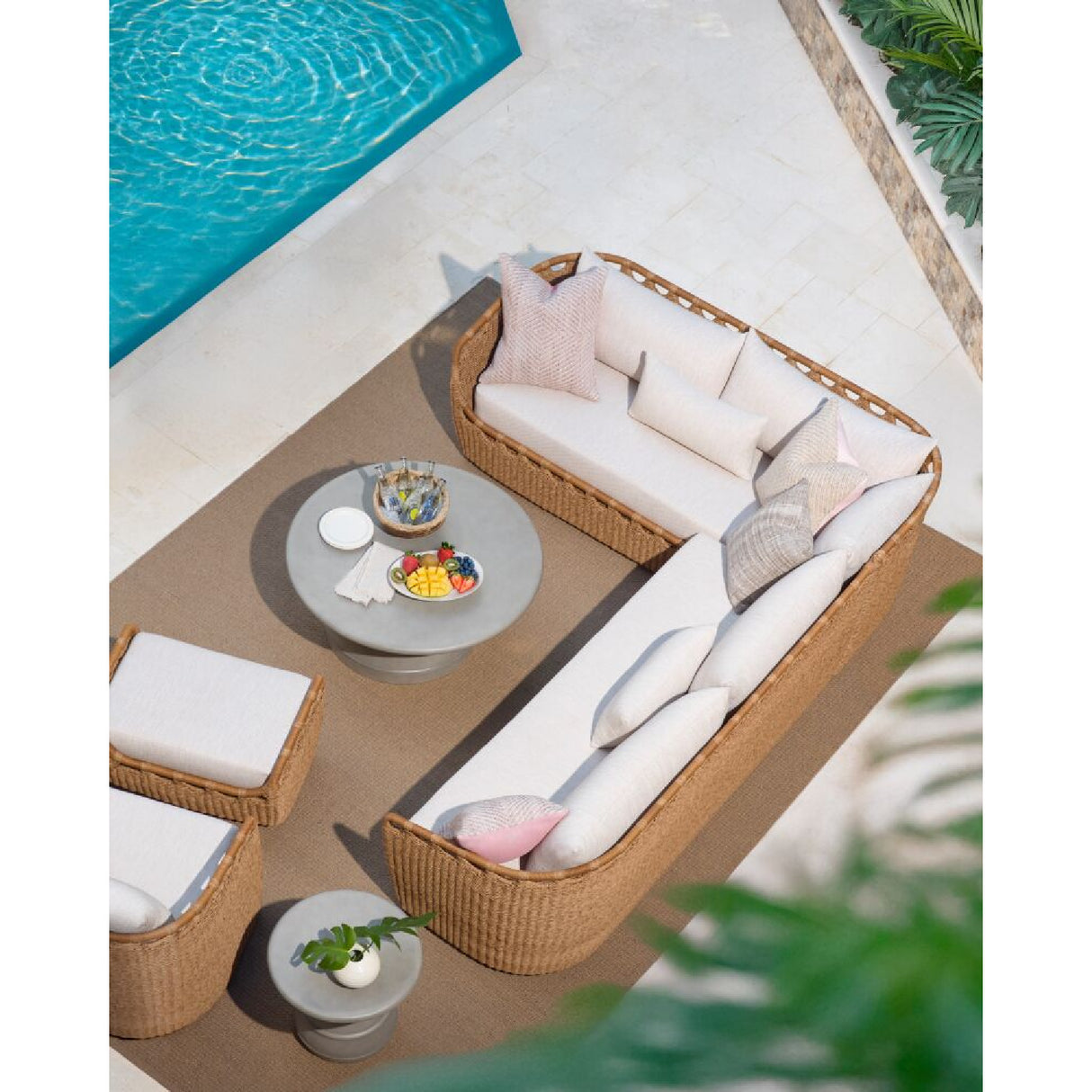 Modern European furniture - Hand-Woven Wicker Outdoor Sectional Sofa - www.oroa.com | Oroa.com