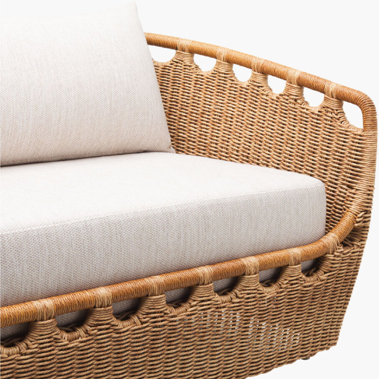 Modern European furniture - Hand-Woven Wicker Outdoor Sectional Sofa - www.oroa.com | Oroa.com