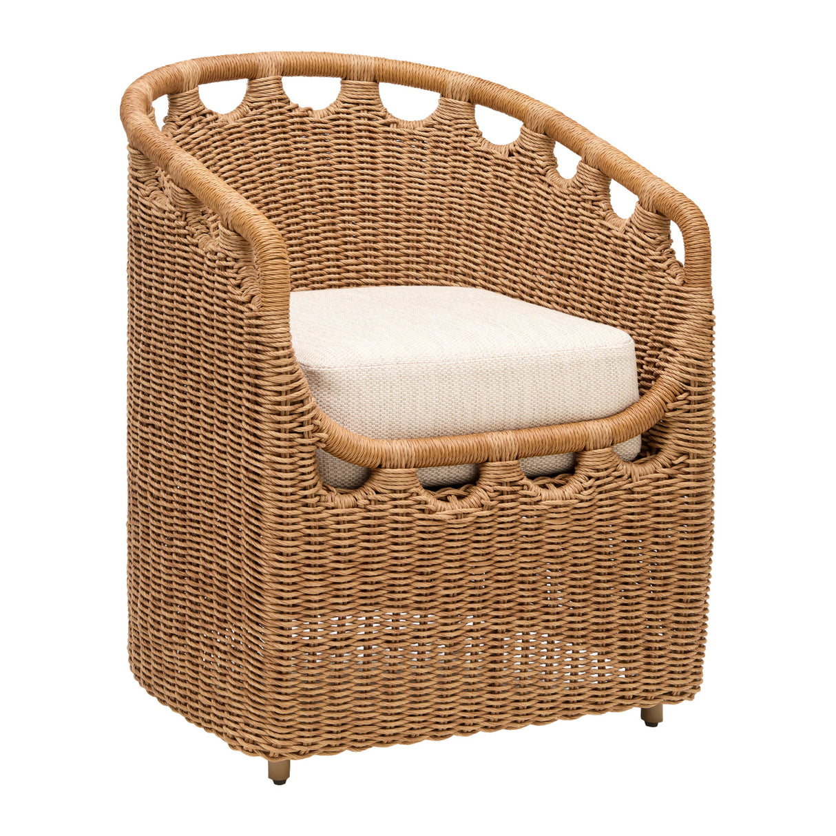 Modern European furniture - Hand-Woven Wicker Outdoor Dining Chair - www.oroa.com | Oroa.com