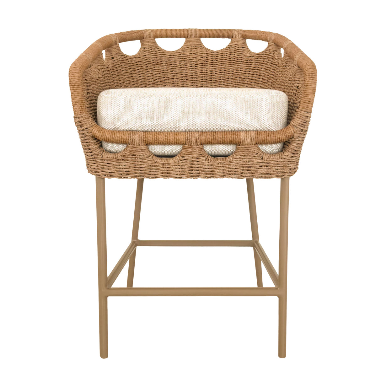 Modern European furniture - Hand-Woven Wicker Outdoor Counter Stool - www.oroa.com | Oroa.com