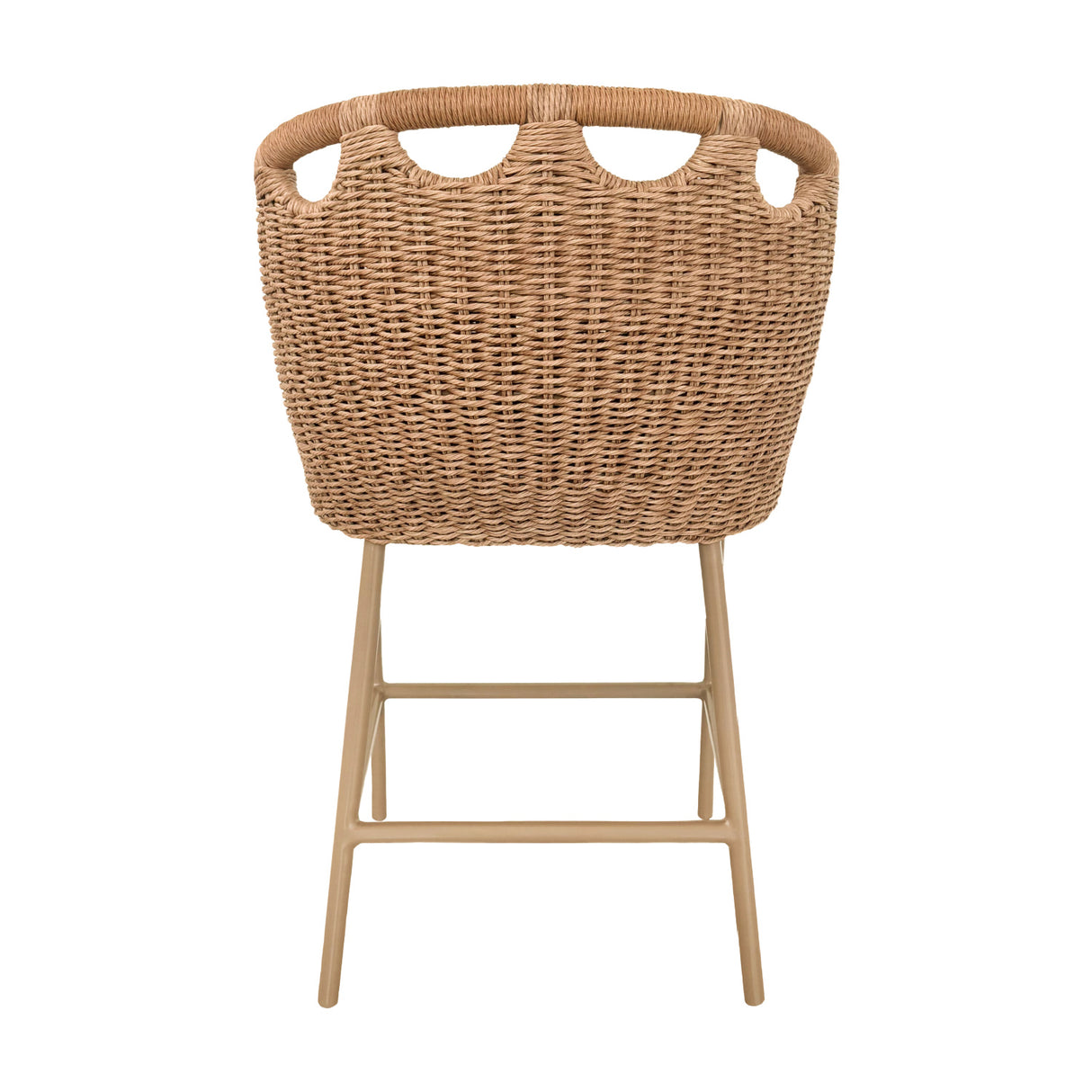 Hand-Woven Wicker Outdoor Counter Stool | Oroa.com