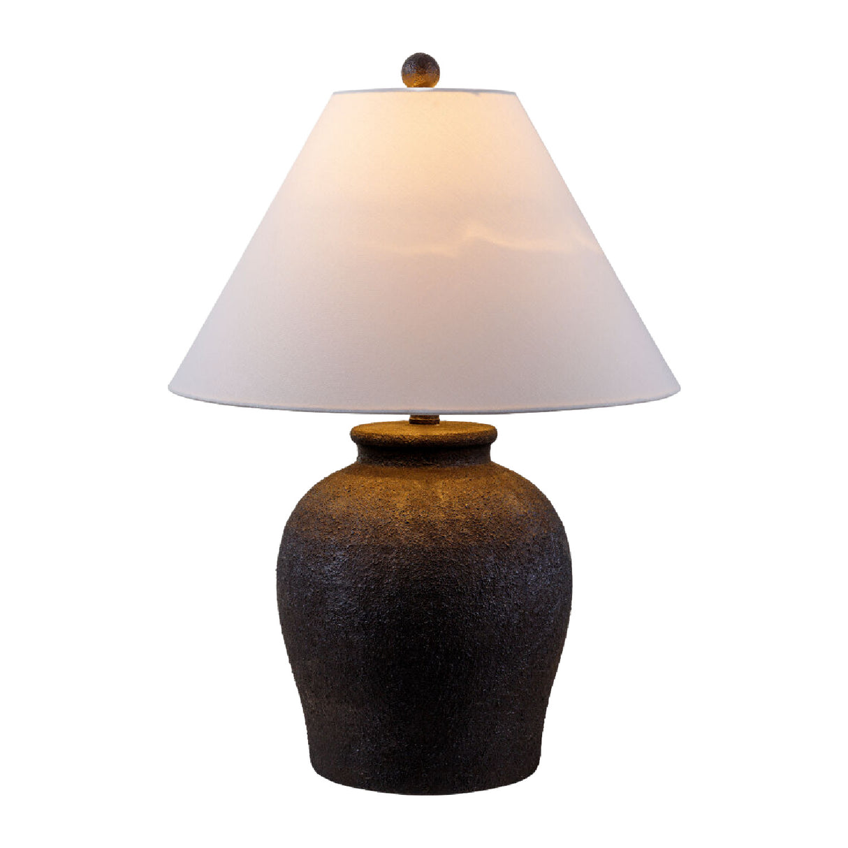 Modern European furniture - Ceramic White Linen Table Lamp - www.oroa.com | Oroa.com