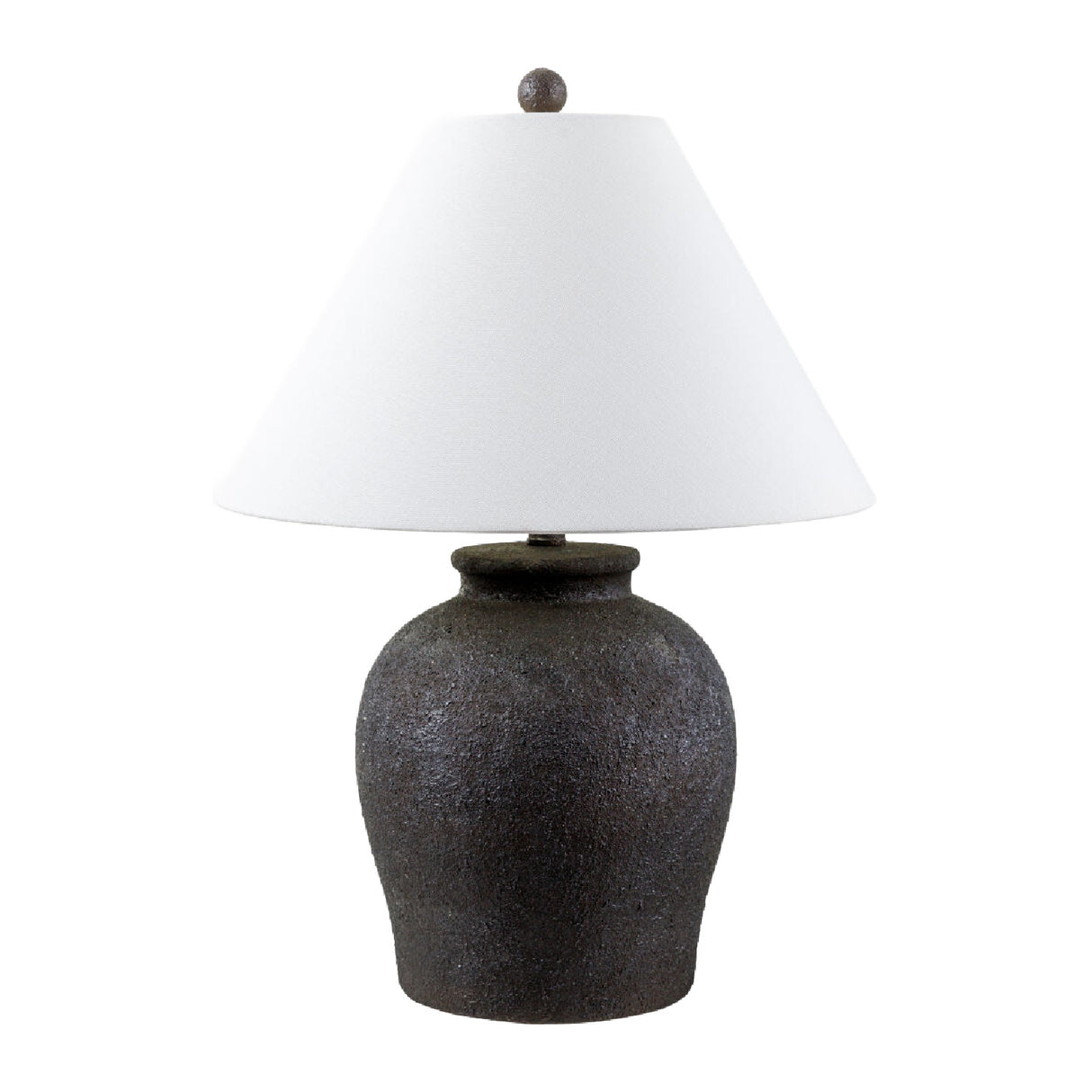 Modern European furniture - Ceramic White Linen Table Lamp - www.oroa.com | Oroa.com