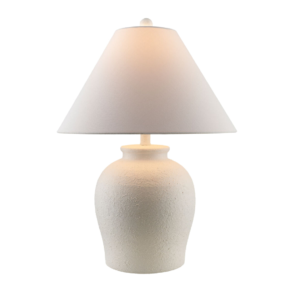 Modern European furniture - Ceramic White Linen Table Lamp - www.oroa.com | Oroa.com