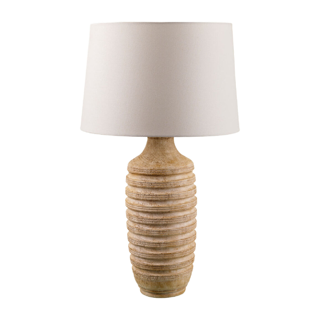 Modern European furniture - Brown Base Linen Table Lamp - www.oroa.com | Oroa.com
