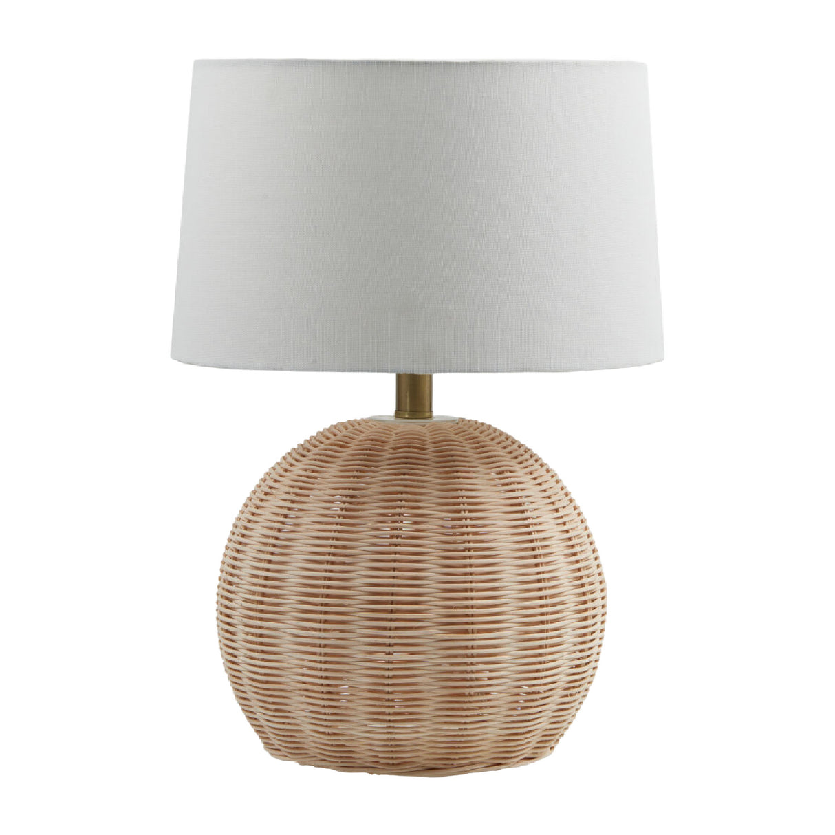 Modern European furniture - Round Rattan Base Table Lamp - www.oroa.com | Oroa.com