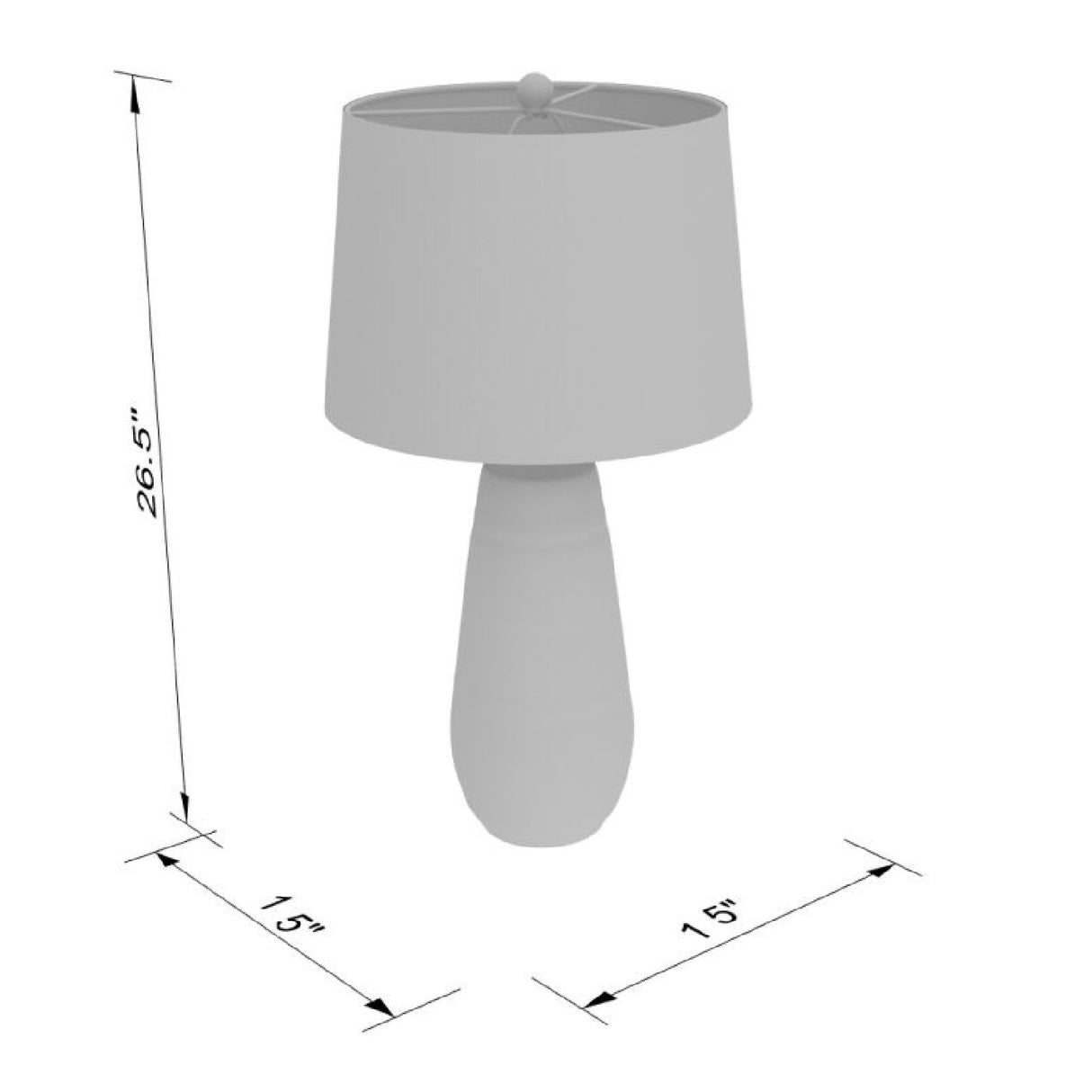 Ivory Linen Accent Table Lamp | Oroa.com