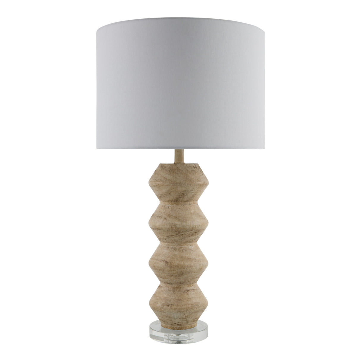 Modern European furniture - Geometrical Base Linen Table Lamp - www.oroa.com | Oroa.com