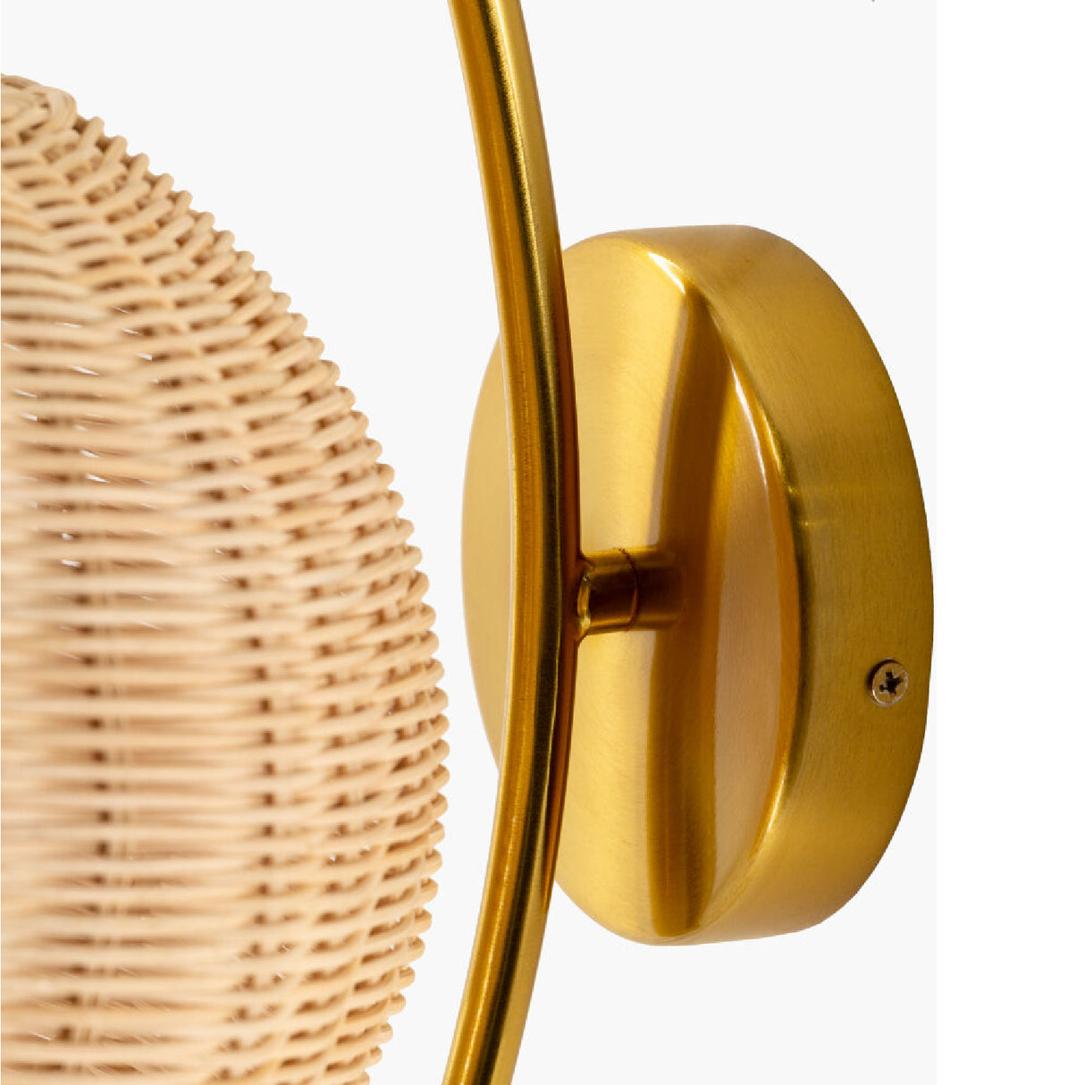 Modern European furniture - Round Rattan Wall Lamp - www.oroa.com | Oroa.com