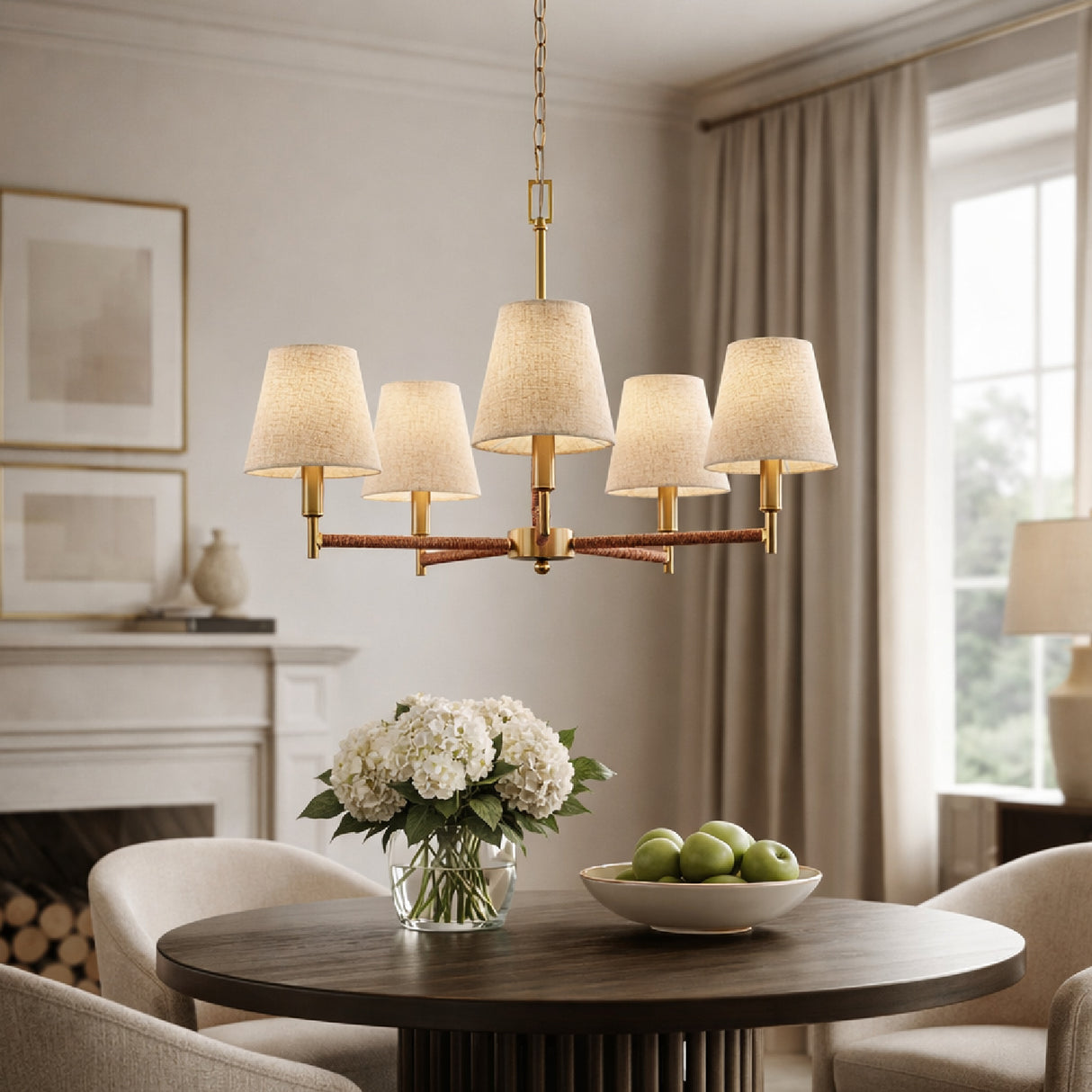Modern European furniture - Gold Armed Chandelier - www.oroa.com | Oroa.com