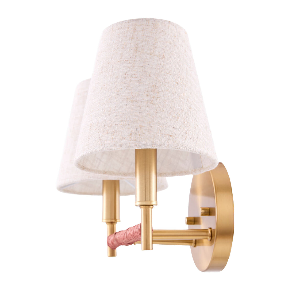 Modern European furniture - Fabric Shade 2-Light Wall Lamp - www.oroa.com | Oroa.com