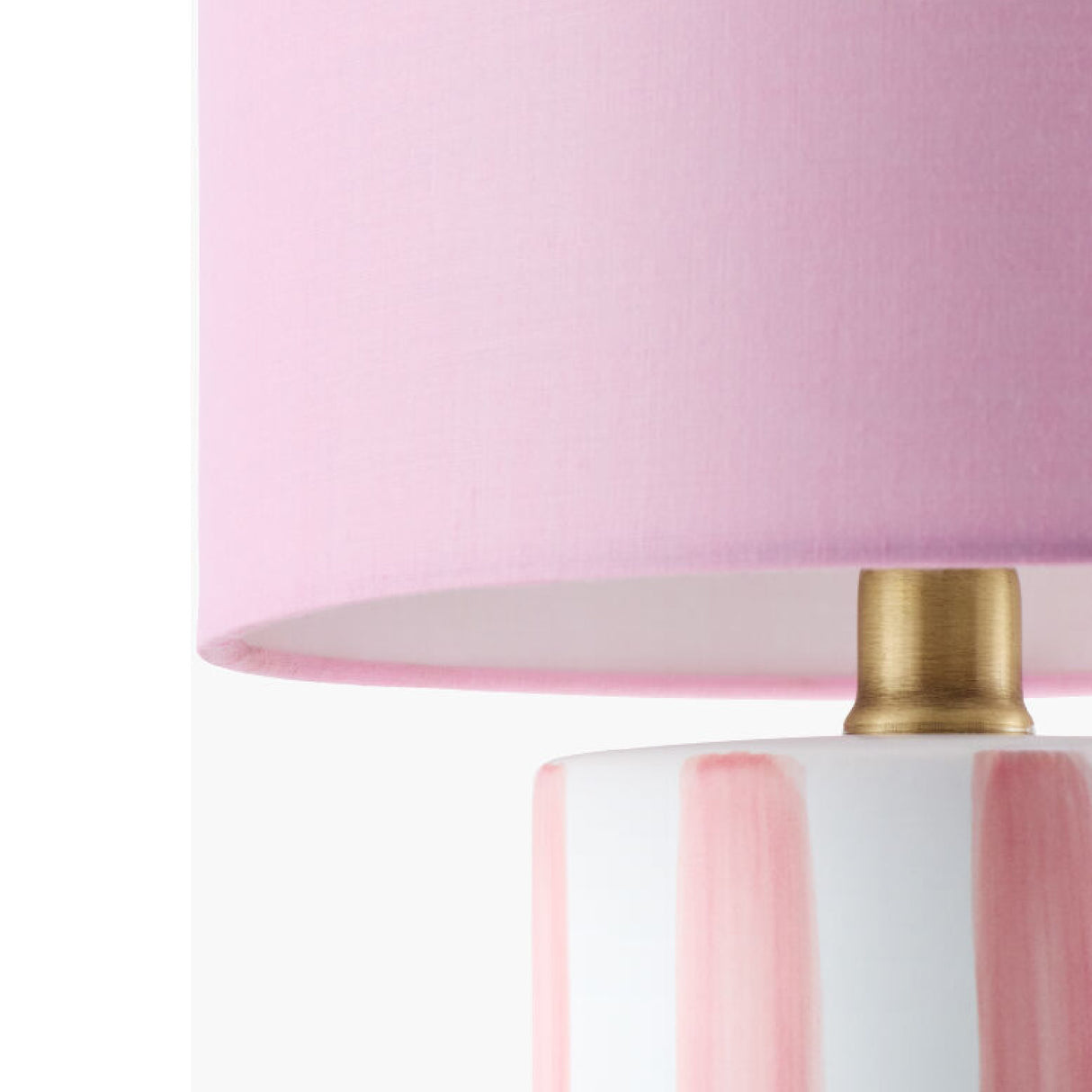 Modern European furniture - Striped Ceramic Linen Table Lamp - www.oroa.com | Oroa.com