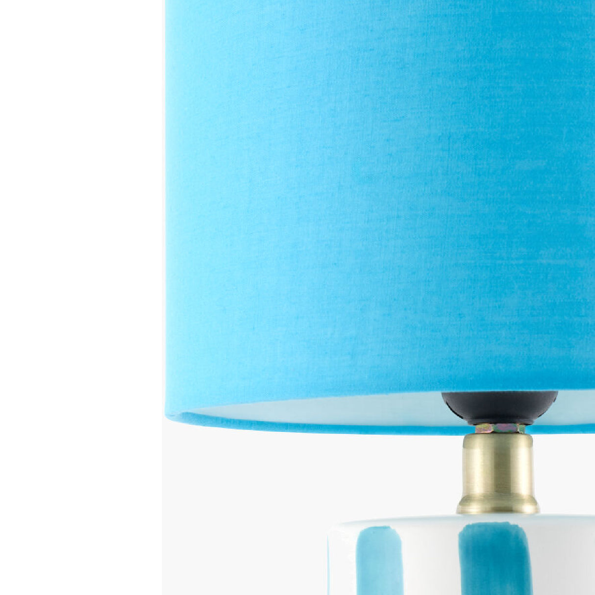 Modern European furniture - Striped Ceramic Linen Table Lamp - www.oroa.com | Oroa.com
