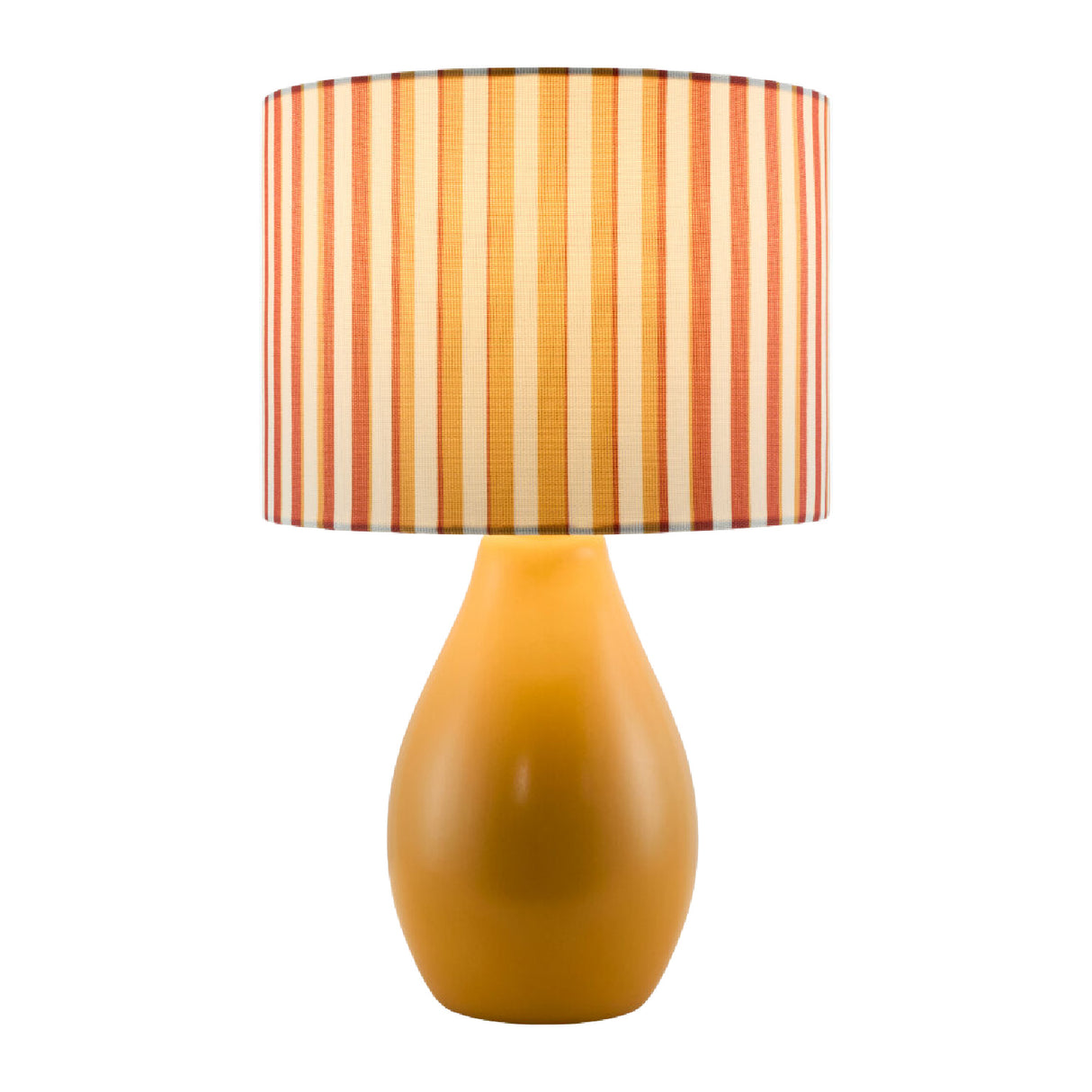 Modern European furniture - Striped Linen Ceramic Table Lamp - www.oroa.com | Oroa.com