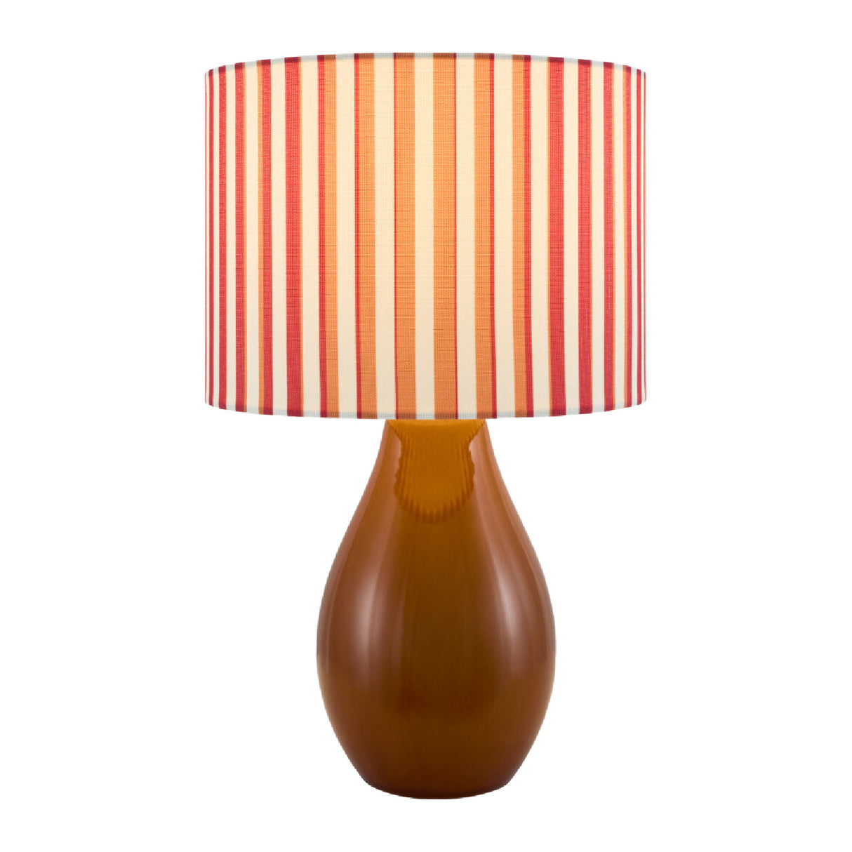 Modern European furniture - Striped Linen Ceramic Table Lamp - www.oroa.com | Oroa.com