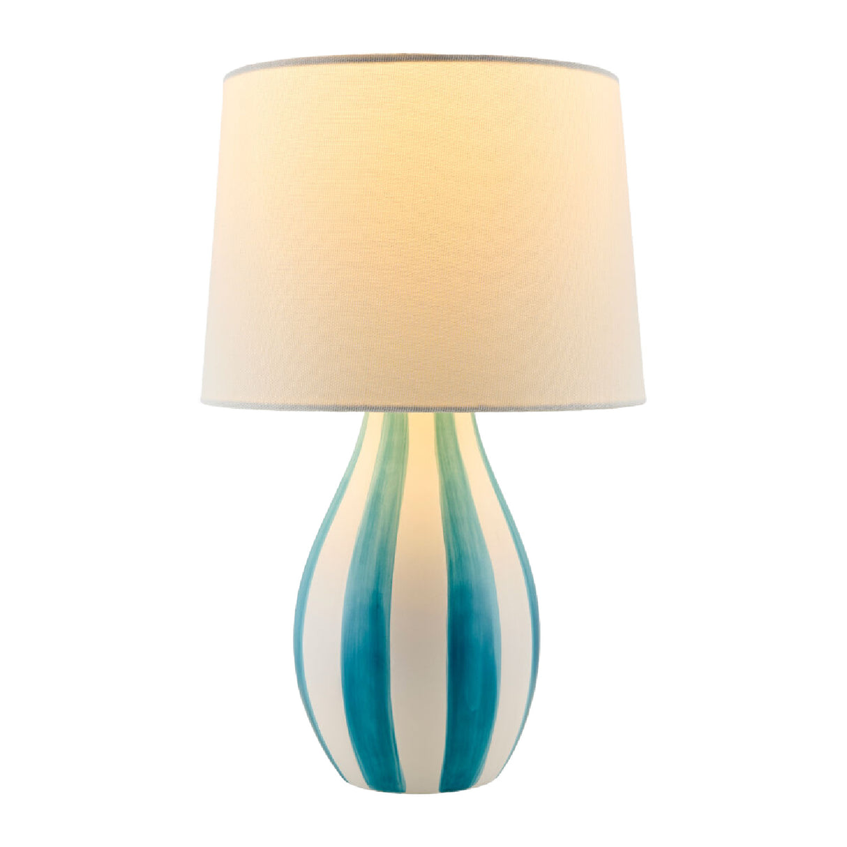 Modern European furniture - Hand-painted Striped Ceramic Table Lamp - www.oroa.com | Oroa.com