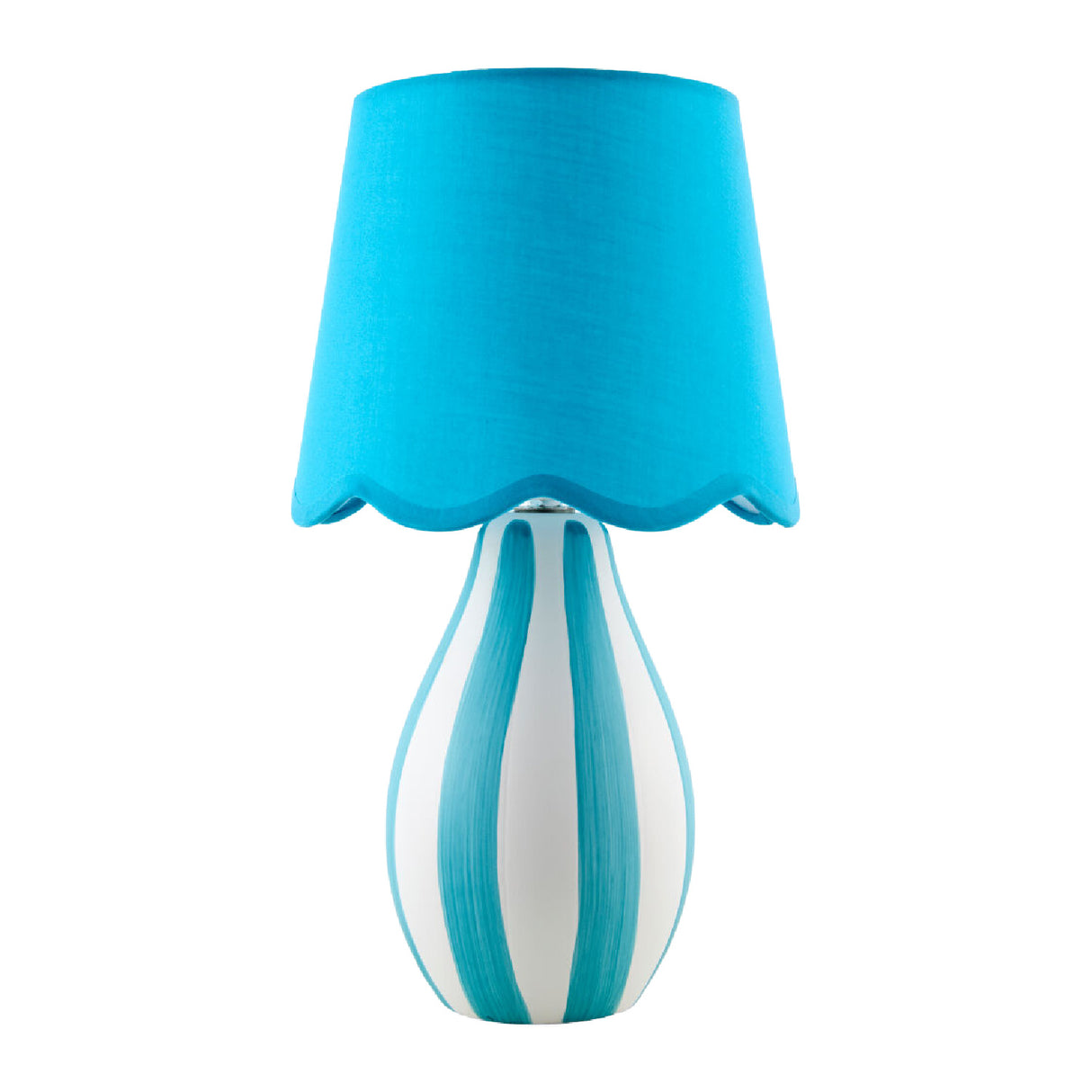 Modern European furniture - Striped Ceramic Seagrass Table Lamp - www.oroa.com | Oroa.com
