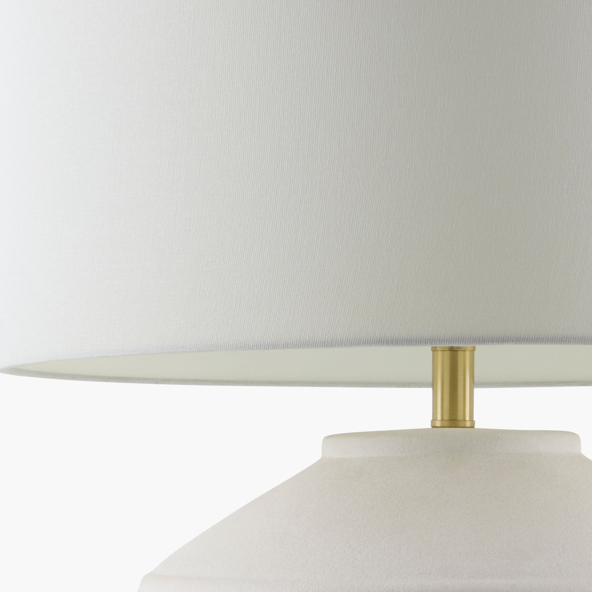 Modern European furniture - Glazed White Ceramic Table Lamp - www.oroa.com | Oroa.com