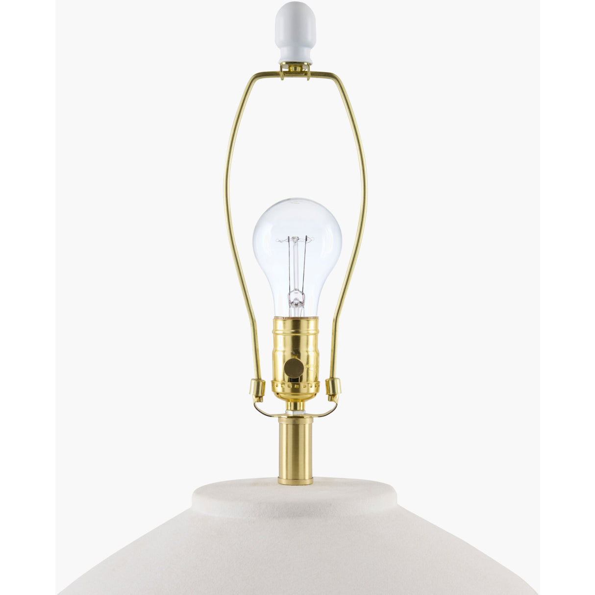 Modern European furniture - Glazed White Ceramic Table Lamp - www.oroa.com | Oroa.com