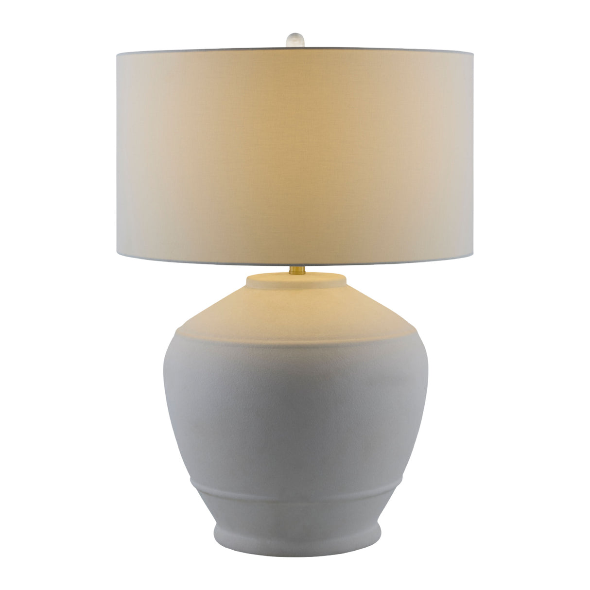 Modern European furniture - Glazed White Ceramic Table Lamp - www.oroa.com | Oroa.com