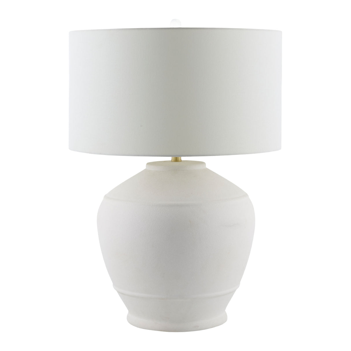 Modern European furniture - Glazed White Ceramic Table Lamp - www.oroa.com | Oroa.com