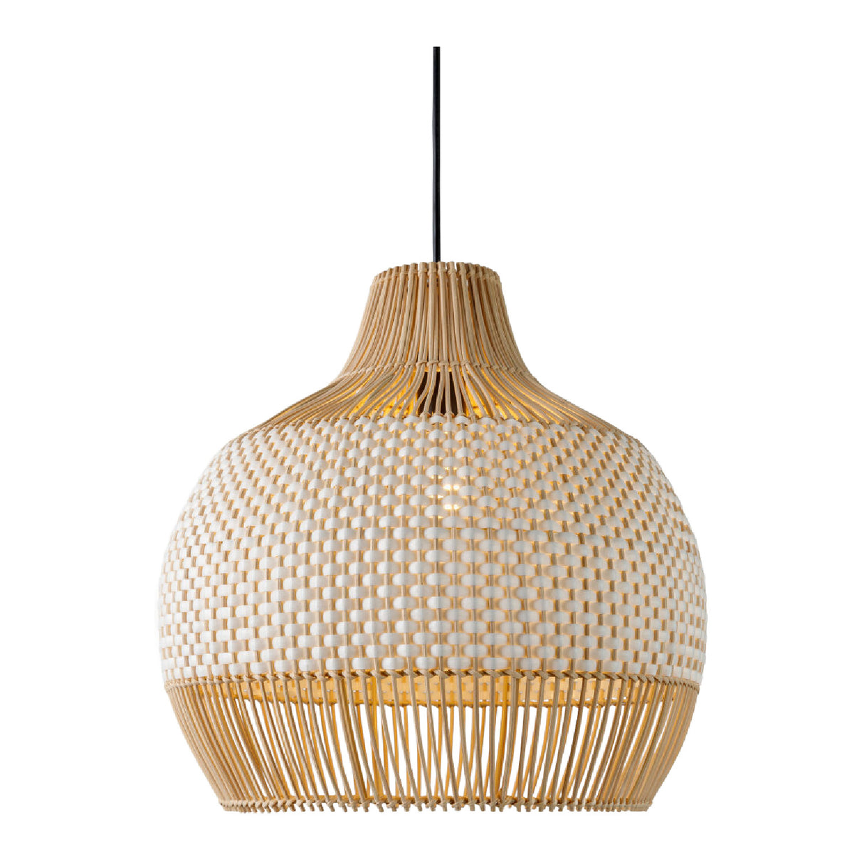 Modern European furniture - Two-Toned Braided Rattan Pendant Lamp - www.oroa.com | Oroa.com