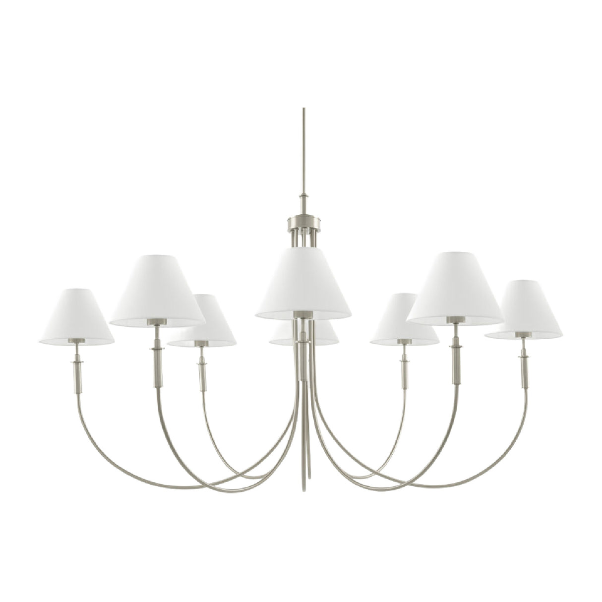 Modern European furniture - Linen Shade 8-Light Chandelier - www.oroa.com | Oroa.com