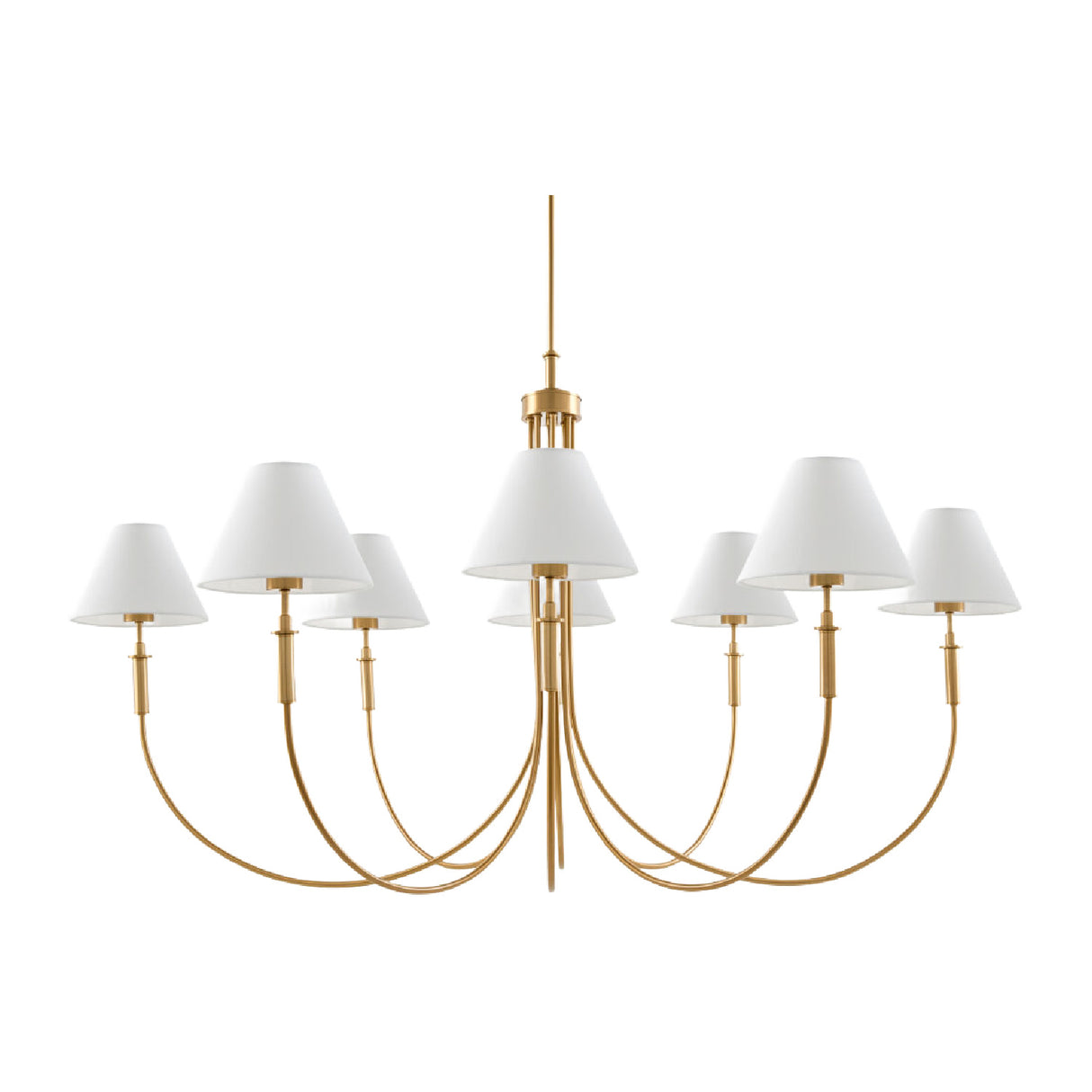 Modern European furniture - Linen Shade 8-Light Chandelier - www.oroa.com | Oroa.com